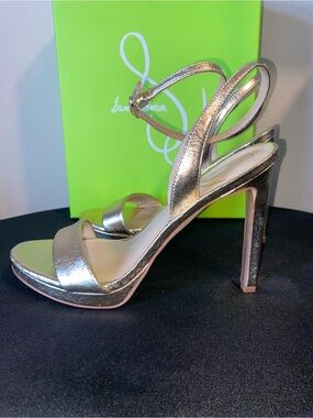 CLEARANCE 🌟 Sam Edelman Metallic Gold Strappy Slingback Heels